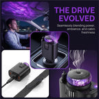 Smart Retractable Car Charger 120W USB C Fast Charge Air Freshener Starlight, 6 in 1 Fast Car Phone Chargers Adapter with Aromatherapy, Compatible with iPhone 17 16 15 14 13 and Android