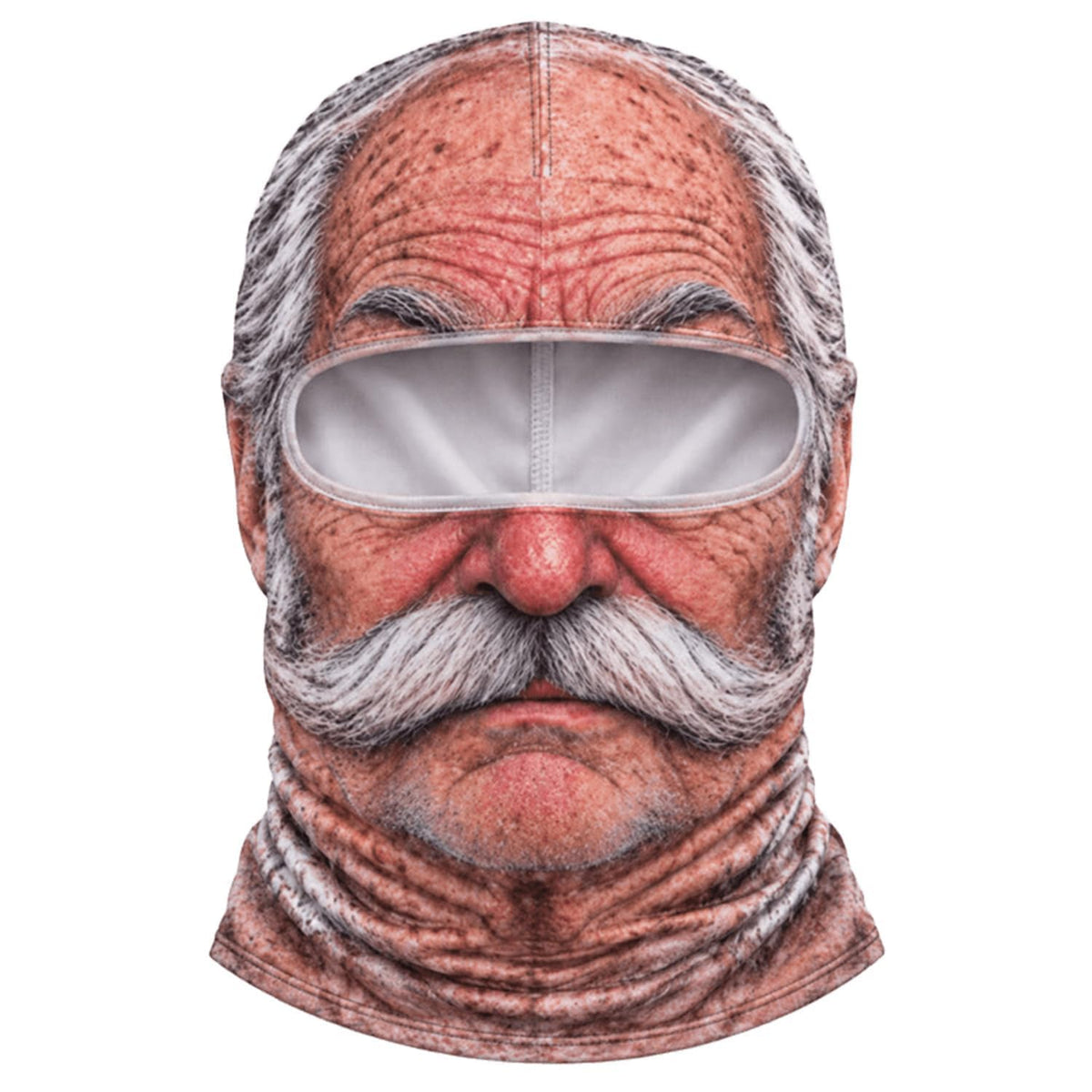 Old Man Ski Mask Funny Realistic Face Balaclava 3D Printed Full Face Winter With Neck Coverage, Novelty Winter Face Cover for Skiing Snowboarding Outdoor Parties and Funny Gifts