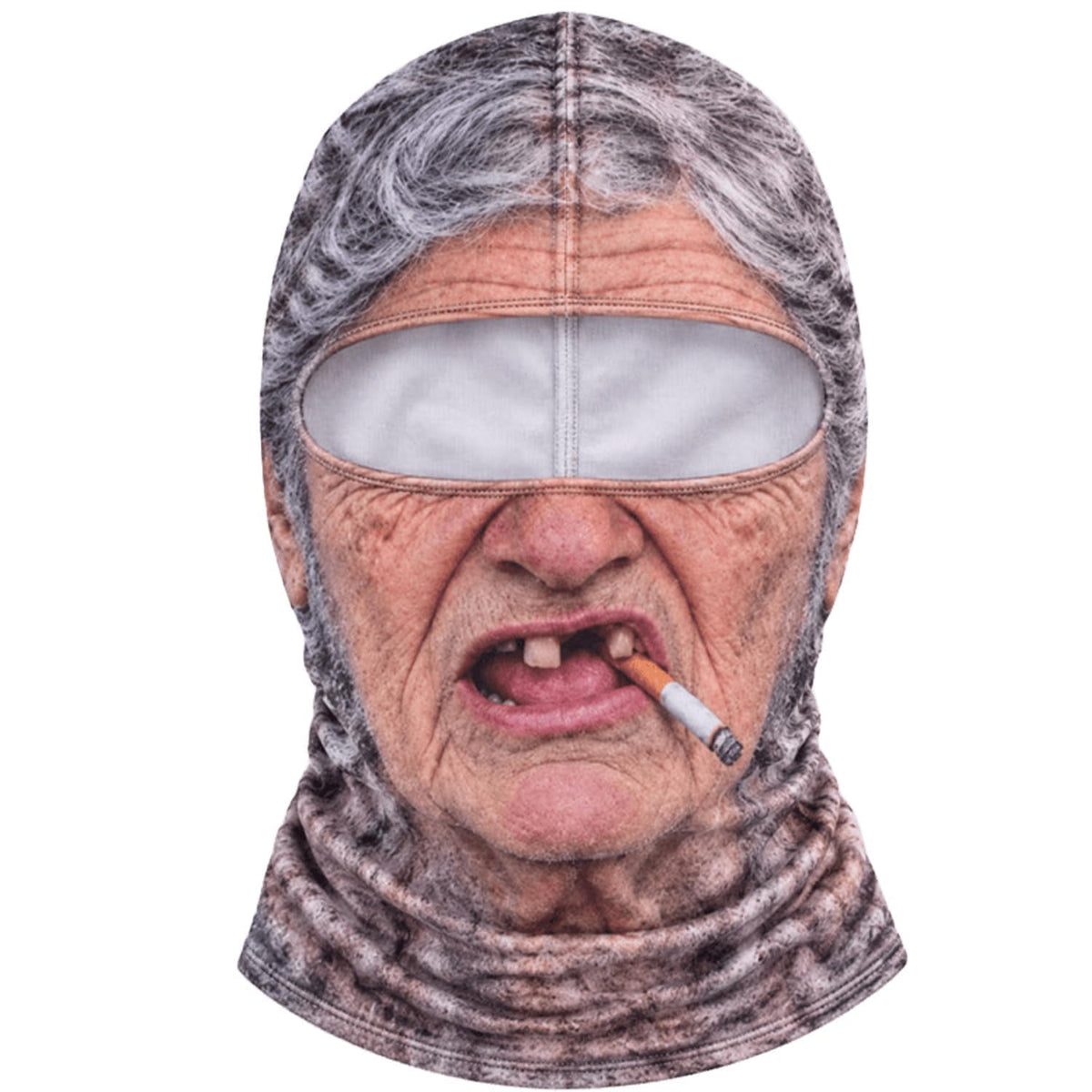 Old Man Ski Mask Funny Realistic Face Balaclava 3D Printed Full Face Winter With Neck Coverage, Novelty Winter Face Cover for Skiing Snowboarding Outdoor Parties and Funny Gifts