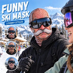 Old Man Ski Mask Funny Realistic Face Balaclava 3D Printed Full Face Winter With Neck Coverage, Novelty Winter Face Cover for Skiing Snowboarding Outdoor Parties and Funny Gifts