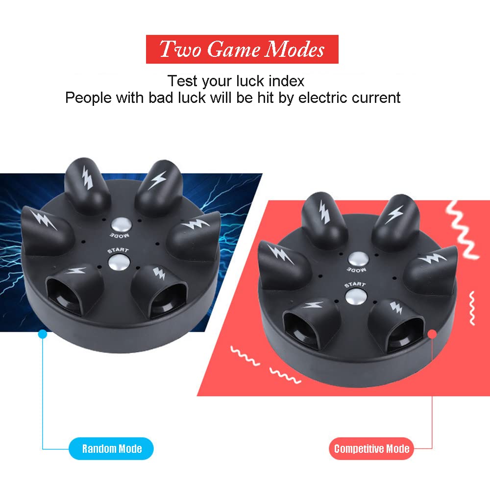 🕷️Shock Roulette Party Game, Electric Game of Chance, Interesting Party Game Toy, Finger Shock Game Party Favor Gift for 2-6 Palyers