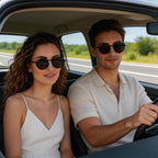 🔥Vintage Round Adjustable ND Polarized Sunglasses, 9-Level Dimmable Lens, UV400 Protection, Stepless Light Control Shades for Fishing Driving Outdoor