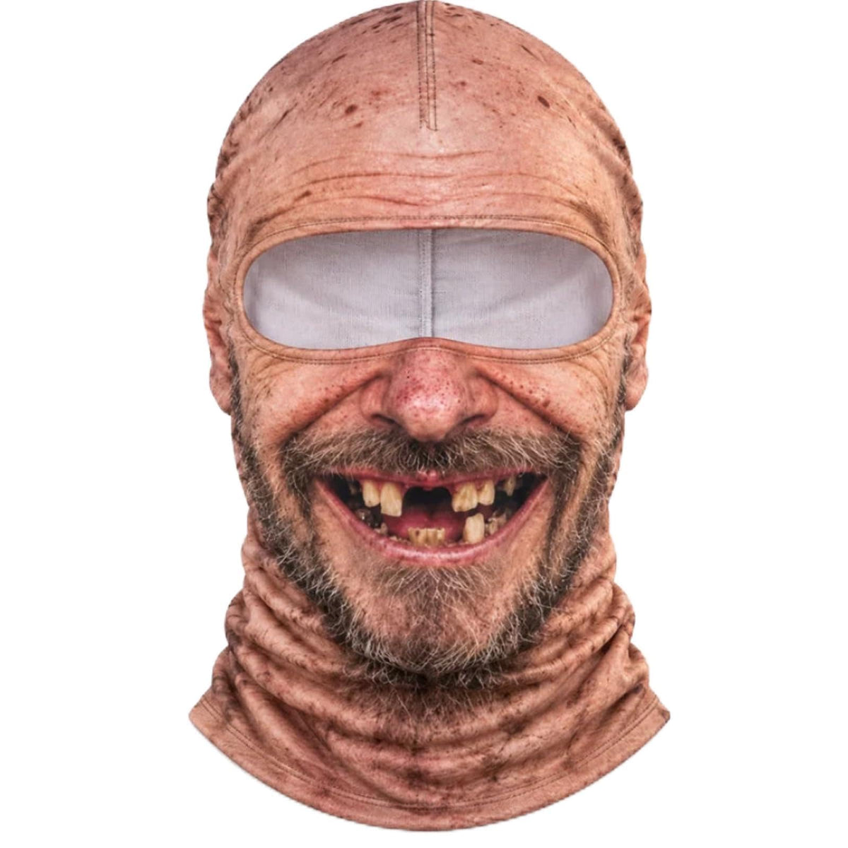 Old Man Ski Mask Funny Realistic Face Balaclava 3D Printed Full Face Winter With Neck Coverage, Novelty Winter Face Cover for Skiing Snowboarding Outdoor Parties and Funny Gifts