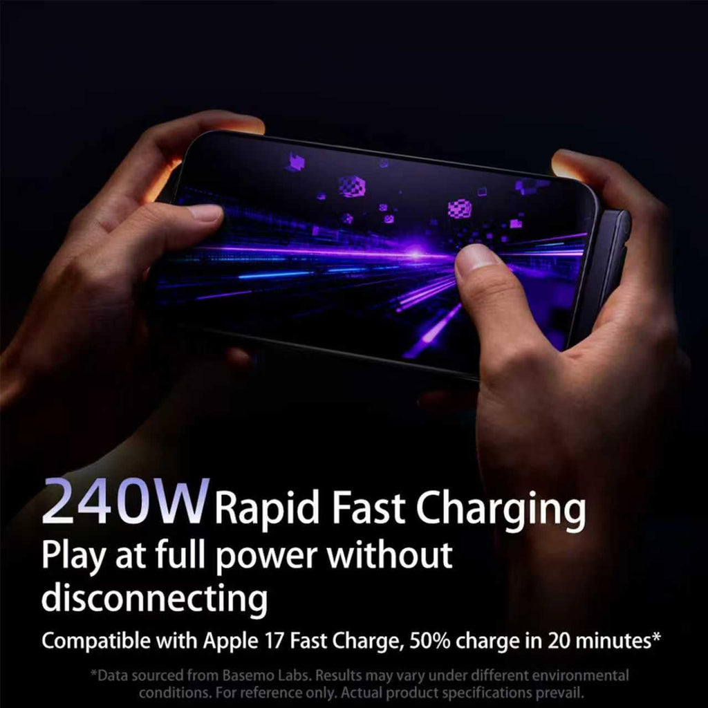 New 240W Charging Cable with Fold‑Out Phone Stand